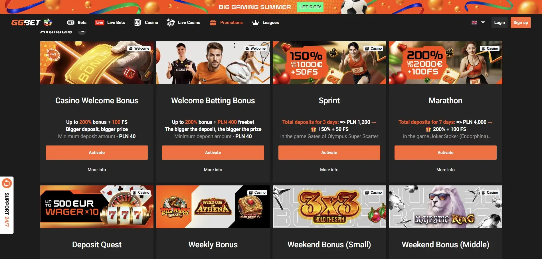 GGBet Deposit
